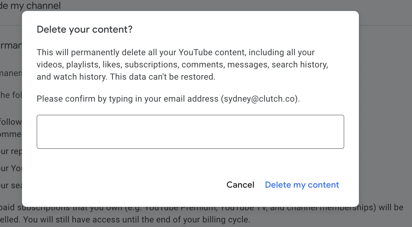 confirm your decision to delete