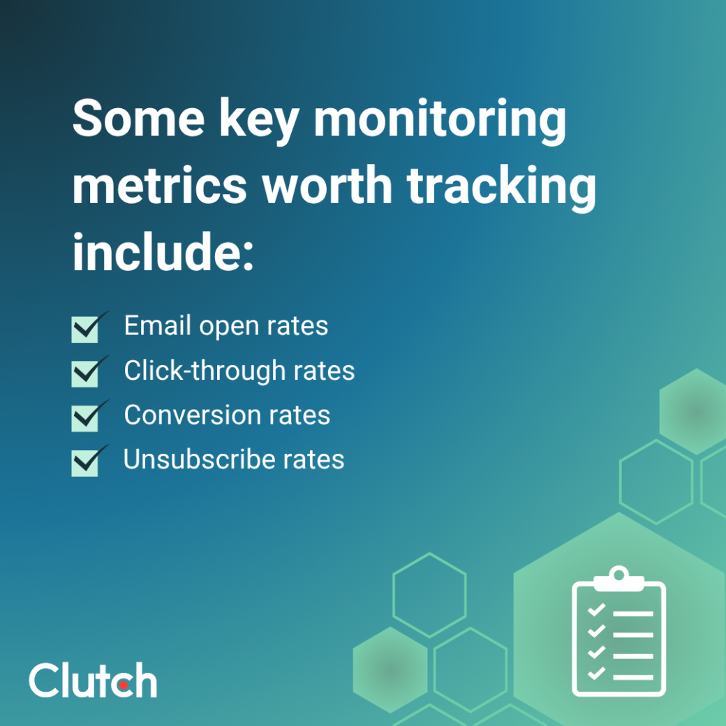 Some key monitoring metrics worth tracking include: