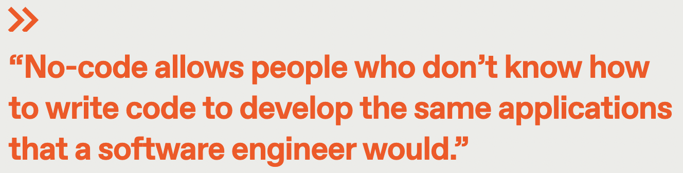 benefits of no-code
