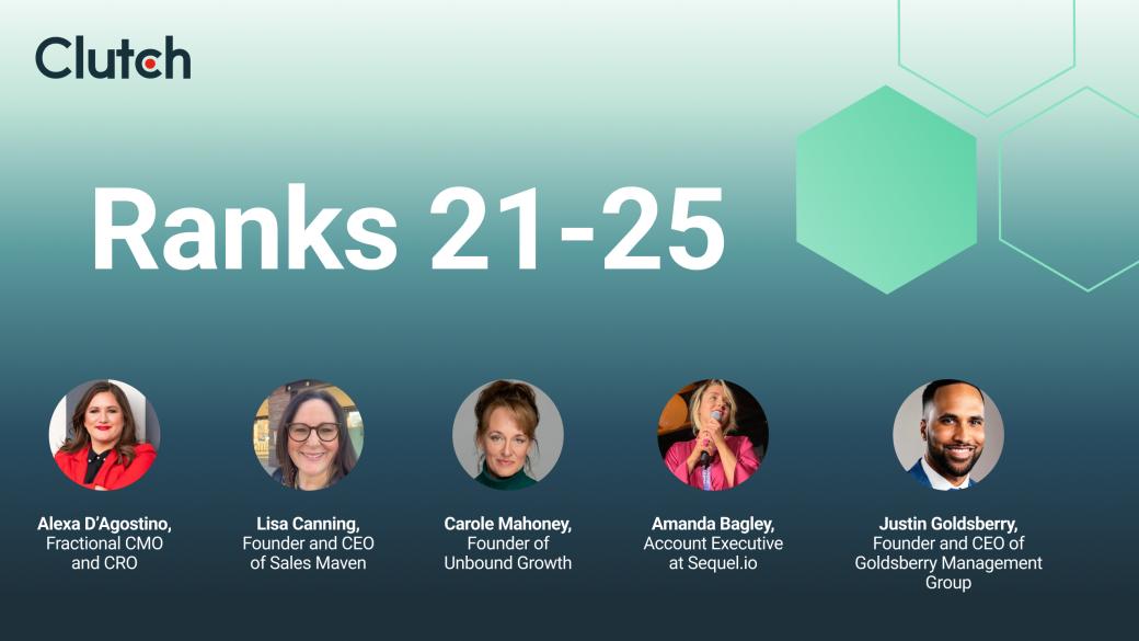 Top B2B Sales Influencers 21-25
