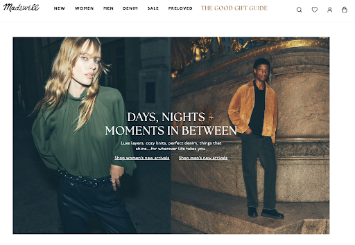 Madewell website 