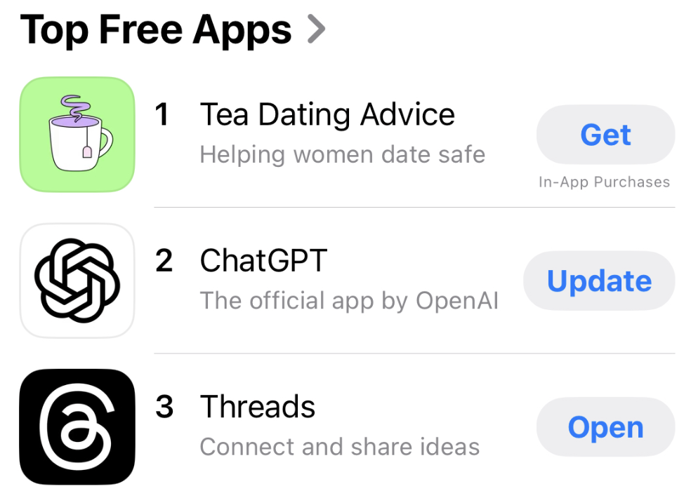 top free apps with icons on app store