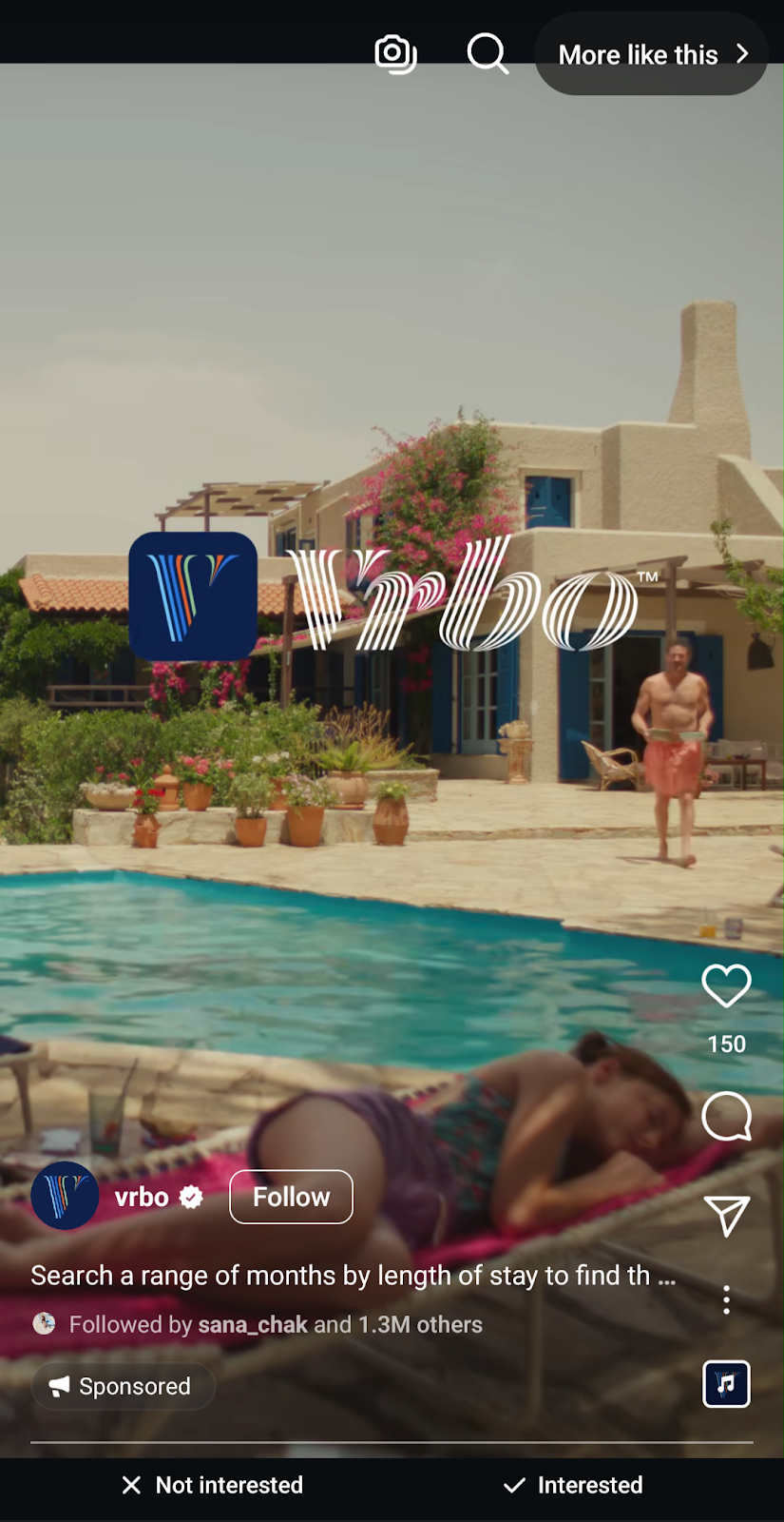 vrbo's Instagram Reel Ad