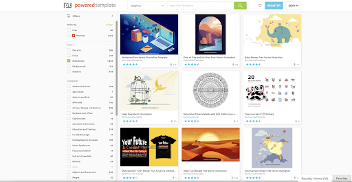 Poweredtemplate screenshot