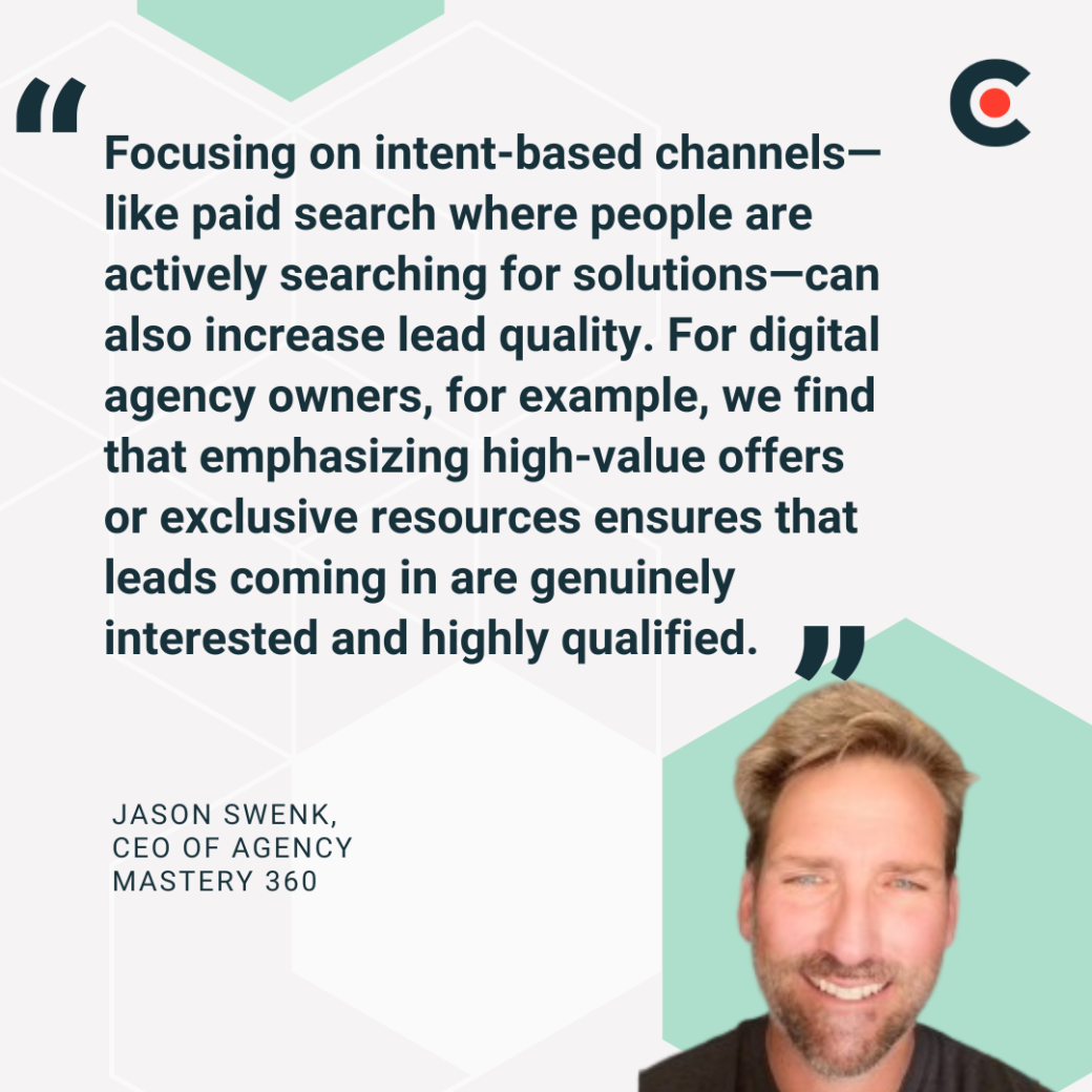 Jason Swenk, founder of Agency Mastery 360