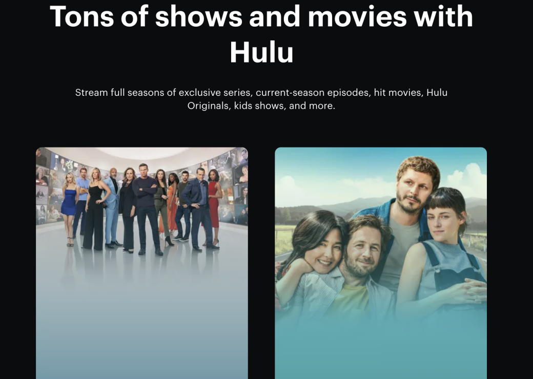 hulu homepage