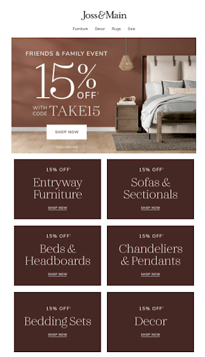 Consistent Email Design Example