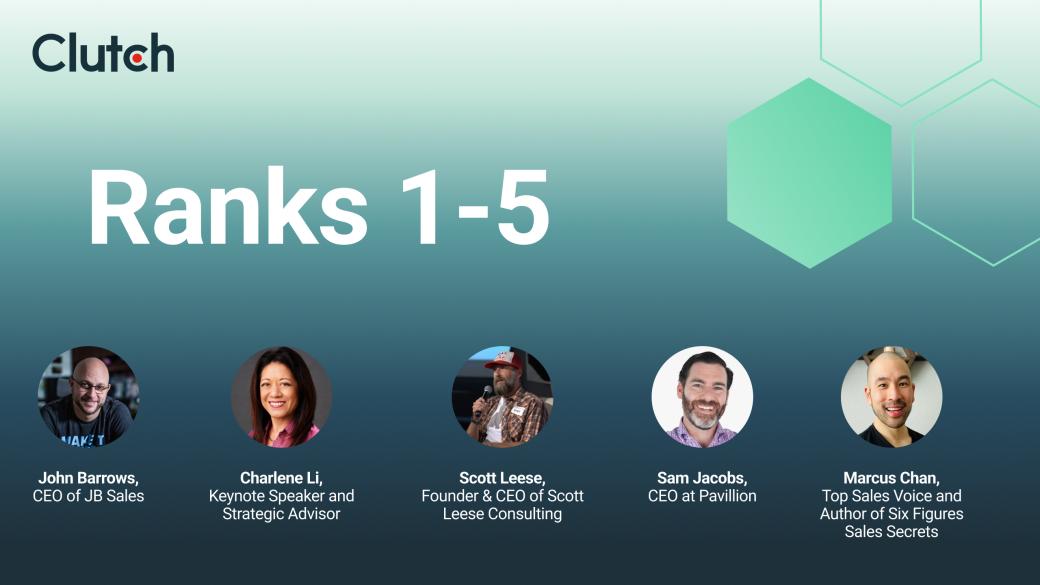 Top B2B Sales Influencers 1-5
