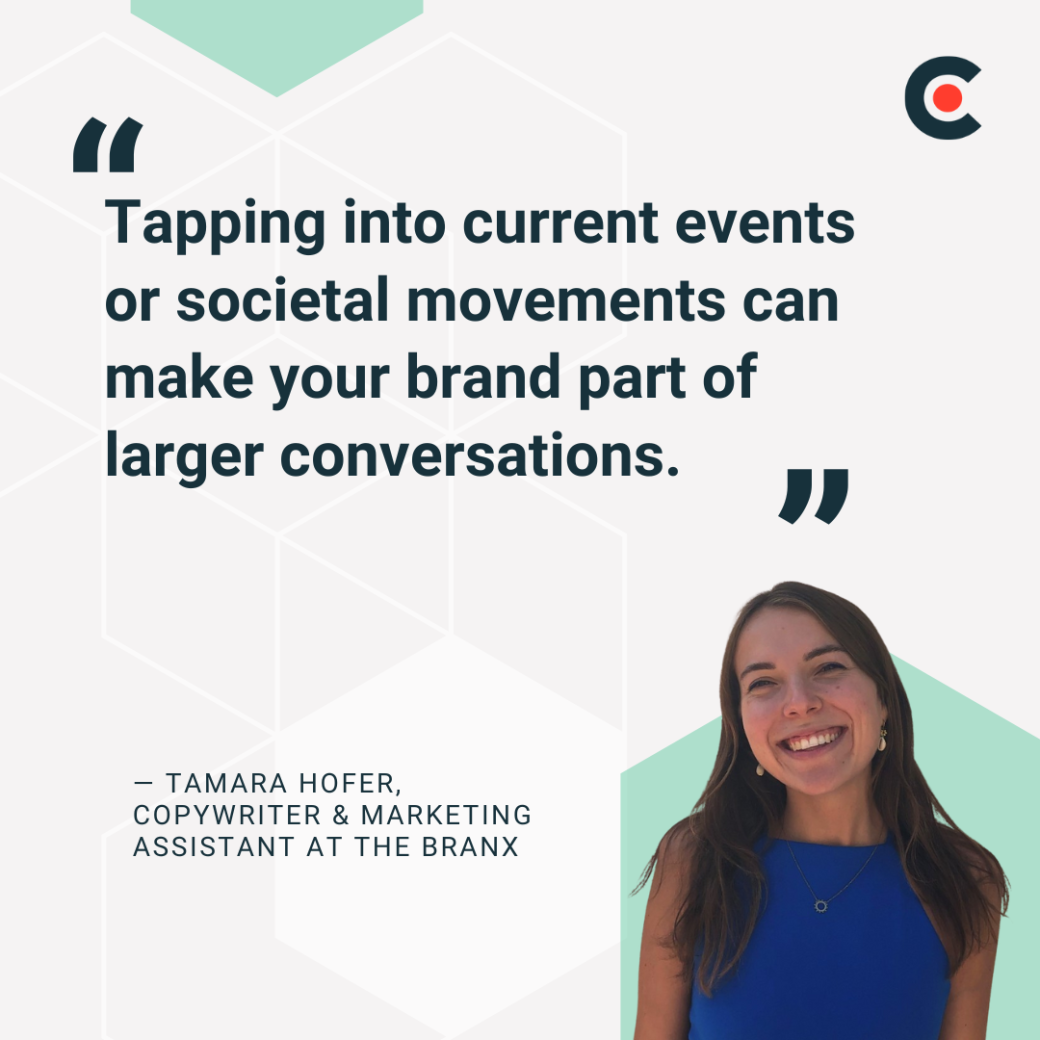 Tamara Hofer, copywriter and marketing assistant at The Branx