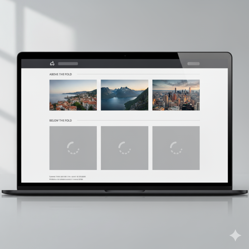 A slow-loading website
