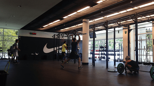 Nike gym with people exercising