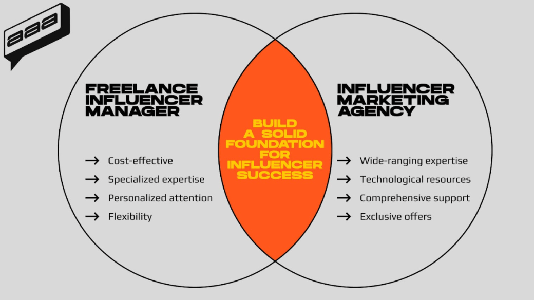 freelance influencer manager vs influencer marketing agency