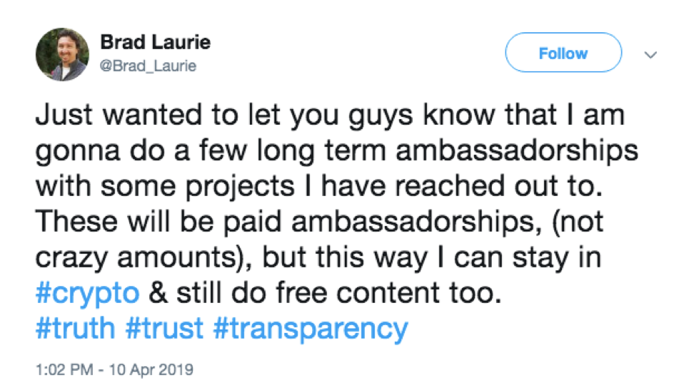 Brad Lurie Blockchain