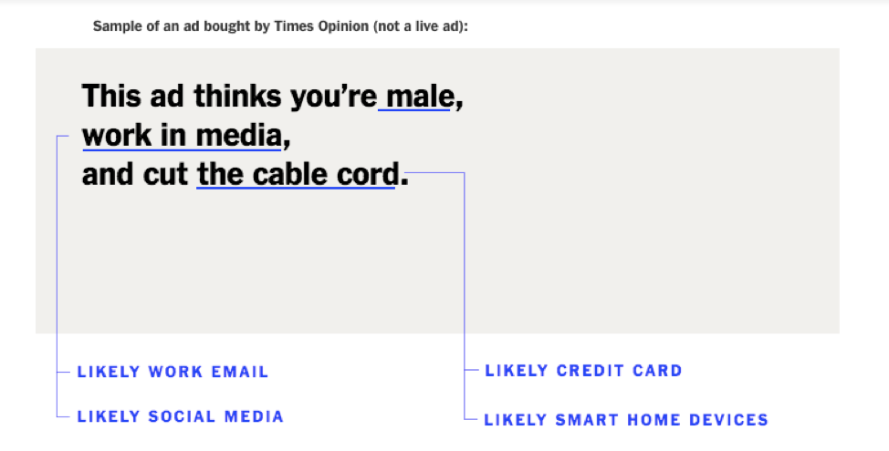 New York Times Privacy Project Ad Experiment