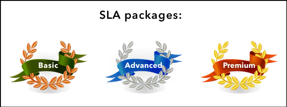 Providers divide their agreements into three packages: basic, advanced, premium