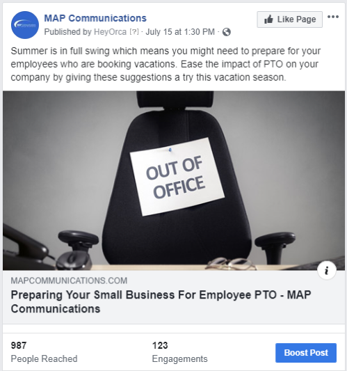 MAP Communications engage with customers by creating valuable content that addresses their customers' needs.