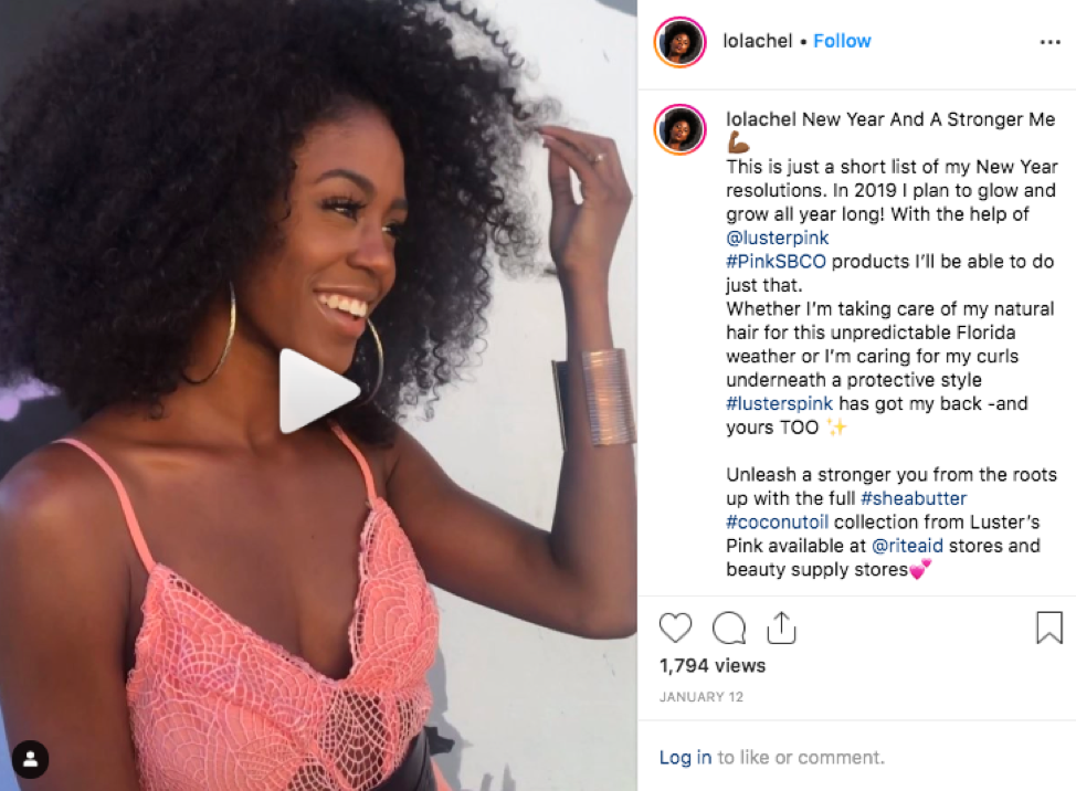 Lola Chel posts visual content such as photos and videos on her Instagram.