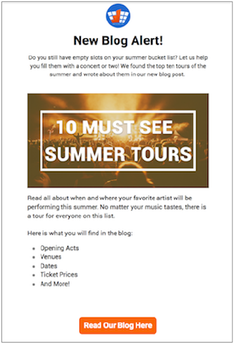 RateYourSeats email marketing