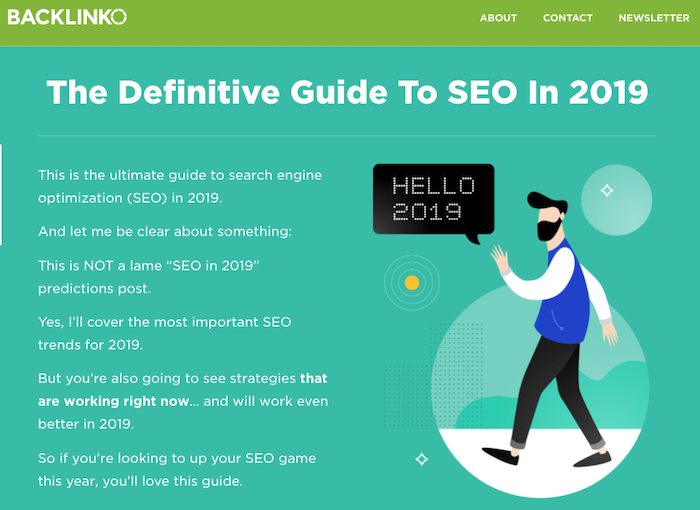 Backlinko Definite Guide to SEO in 2019