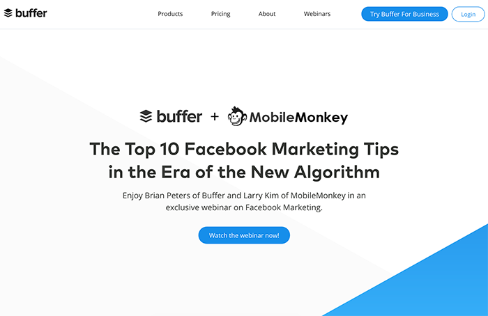 Buffer video webpage