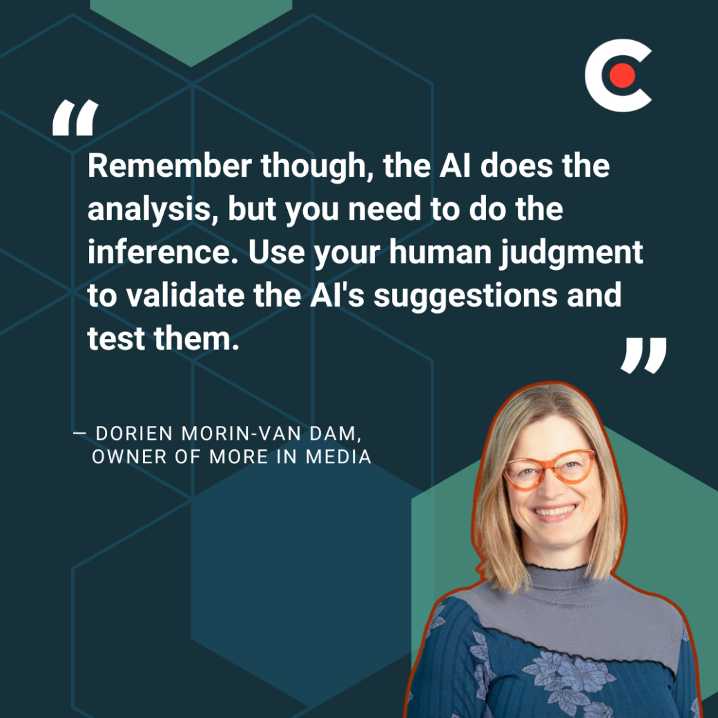 Dorien Morin-van Dam, Owner of More in Media