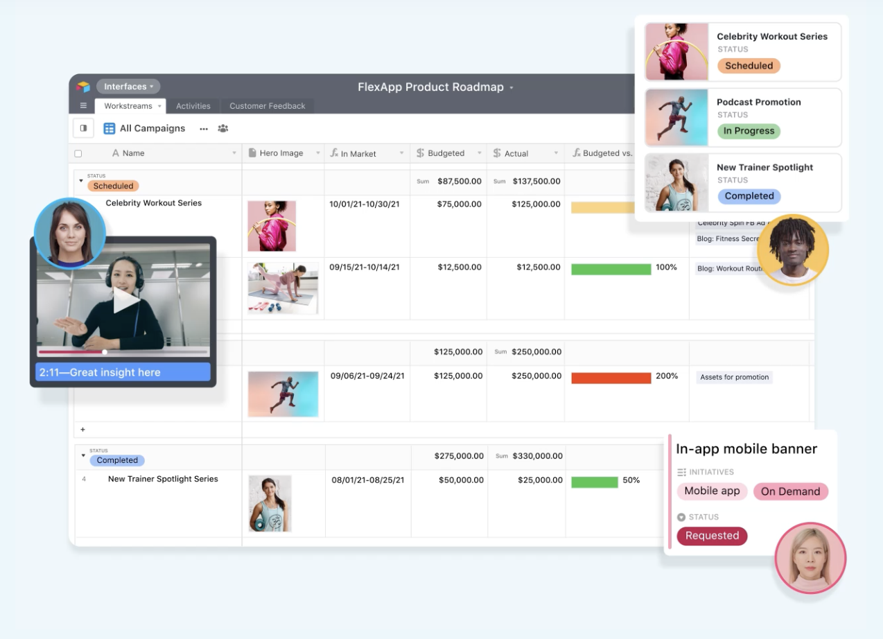 Airtable no-code capabilities