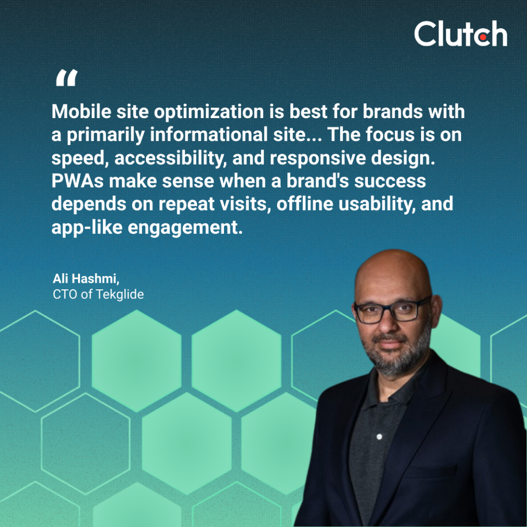 Ali Hashmi, CTO of Tekglide