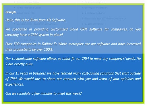 Call Center Script Example