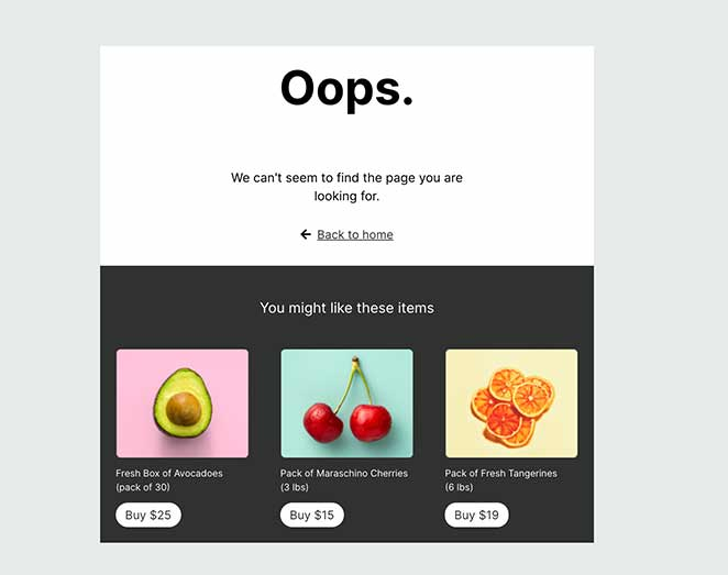 UX writing example for 