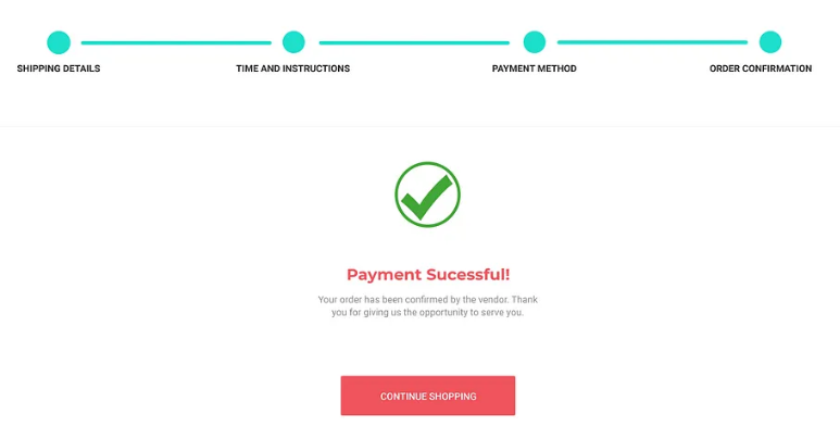 Payment successful example