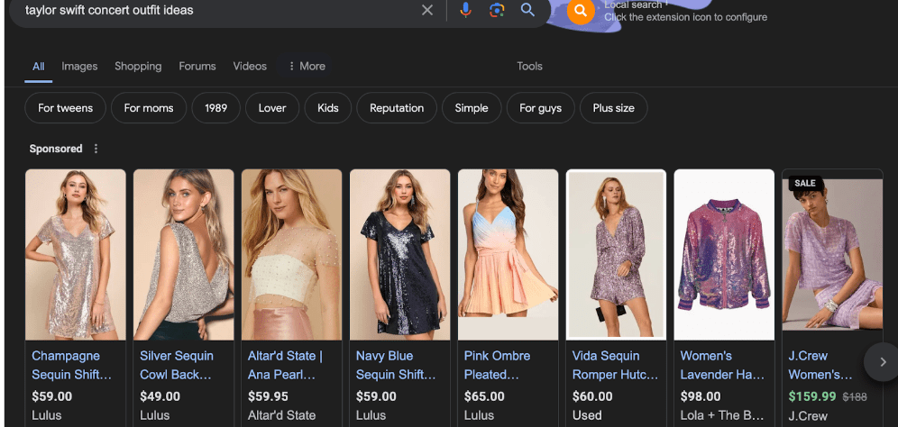 taylor swift eras outfits google
