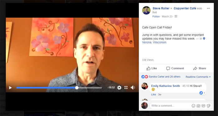 Steve Roller video chat