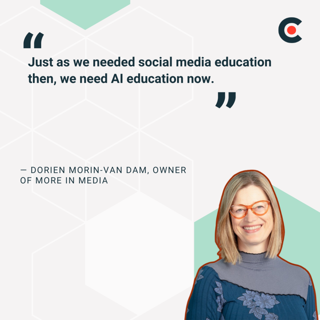 Dorien Morin-van Dam, owner of More in Media