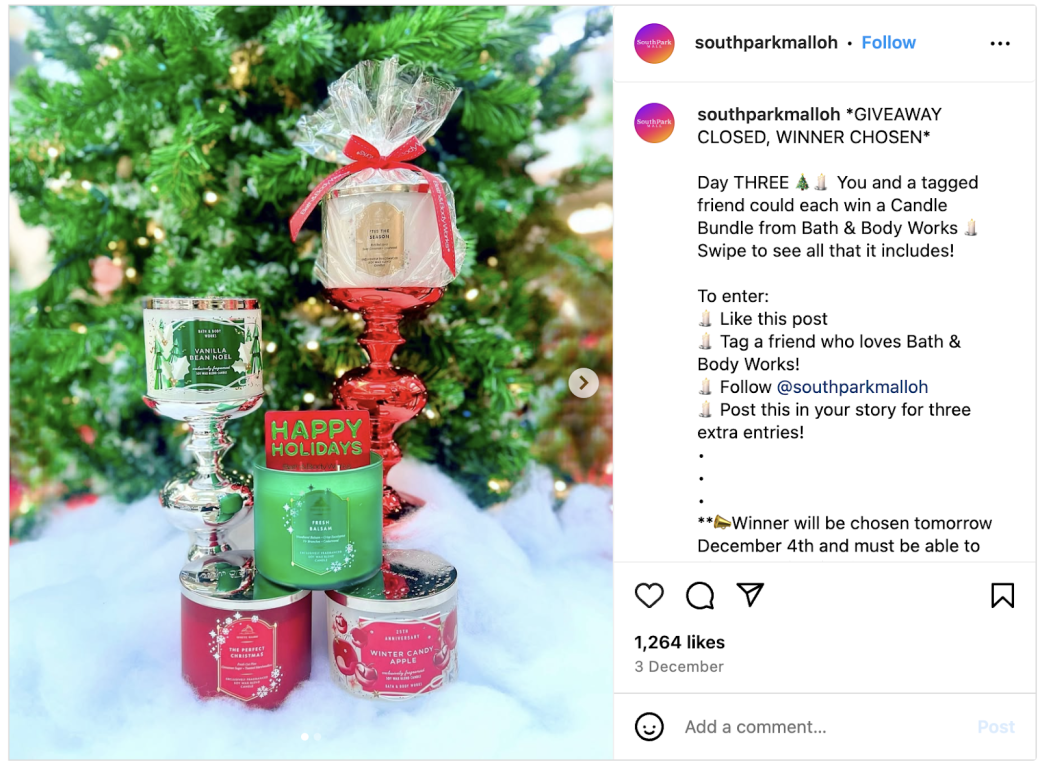 Bath & Body Works’ Christmas Giveaway 