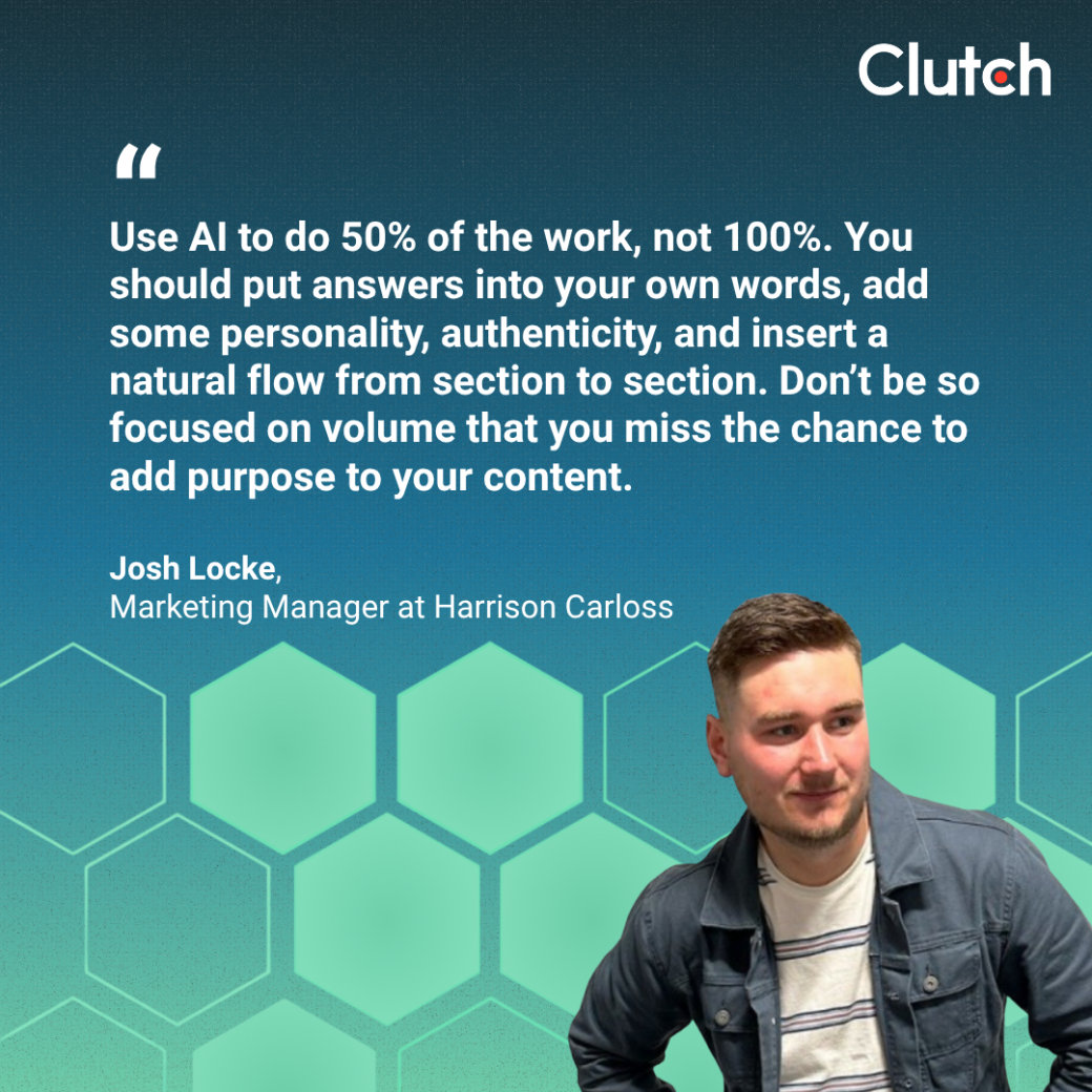 Josh Locke, Marketing Manager at Harrison Carloss