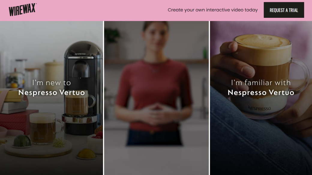 Nespresso interactive video