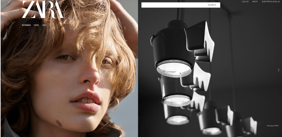 zara webpage 2