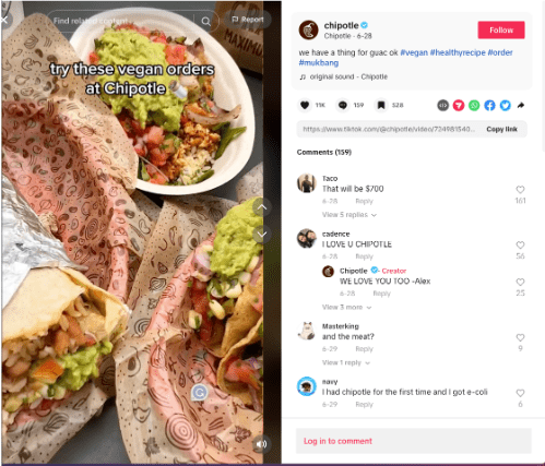 vegan menu items at chipotle