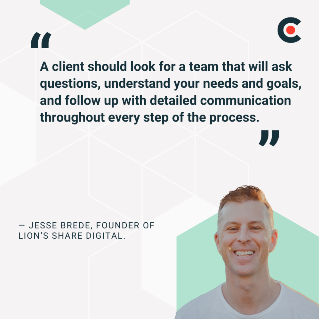Jesse Brede Founder of Lions Share Digital