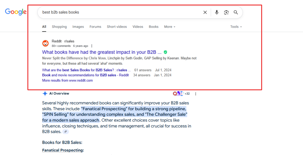 Google search results for 