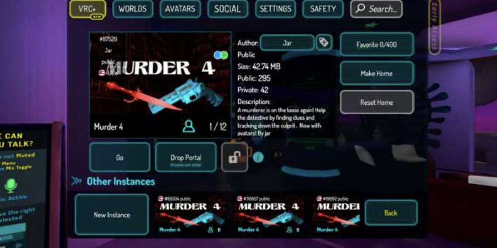 VRChat games example