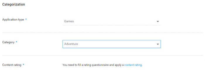 Google Play categorization