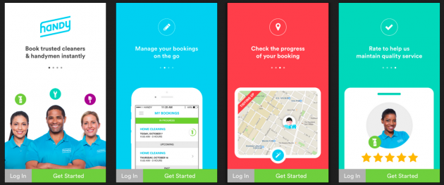 Screenshot of Handy app