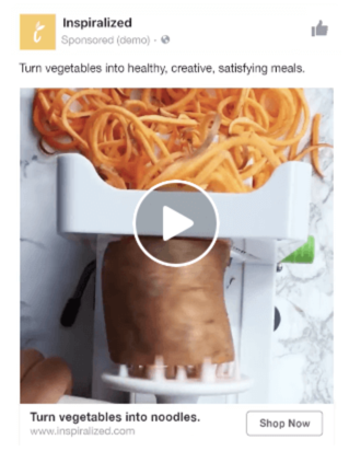 Facebook video ad