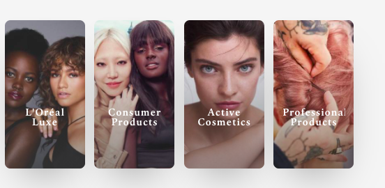 L'Oréal features diverse models in their ads to connect with consumers across the globe.