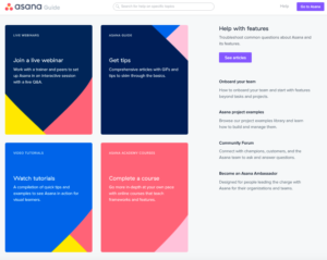 asana technical marketing example