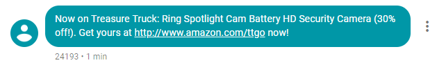 Amazon Treasure Truck text