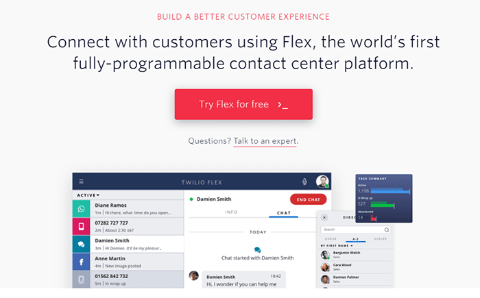 Twilio screenshot