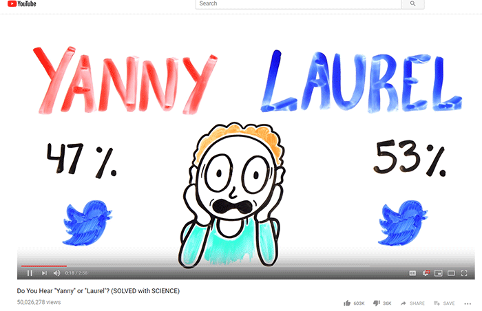 Yanny vs. Laurel screenshot