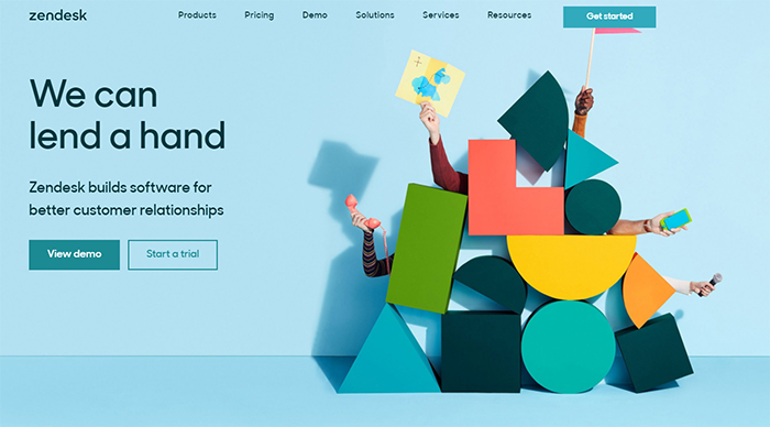 Screenshot of Zendesk